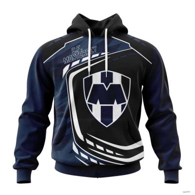 Liga MX C.F. Monterrey Hoodie Mexican Soccer Team Pullover For Men