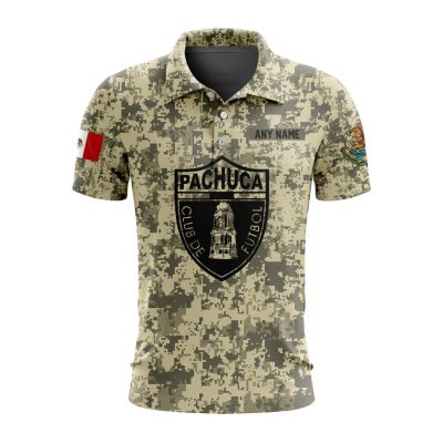 Liga MX C.F. Pachuca Special Camo Design Polo Shirt