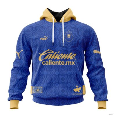 Liga MX Chivas Guadalajara Hoodie Pullover 200th Anniversary Special Blue Color