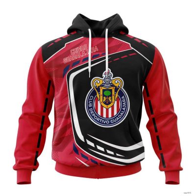 Liga MX Chivas Guadalajara Hoodie Pullover Mexican Soccer For