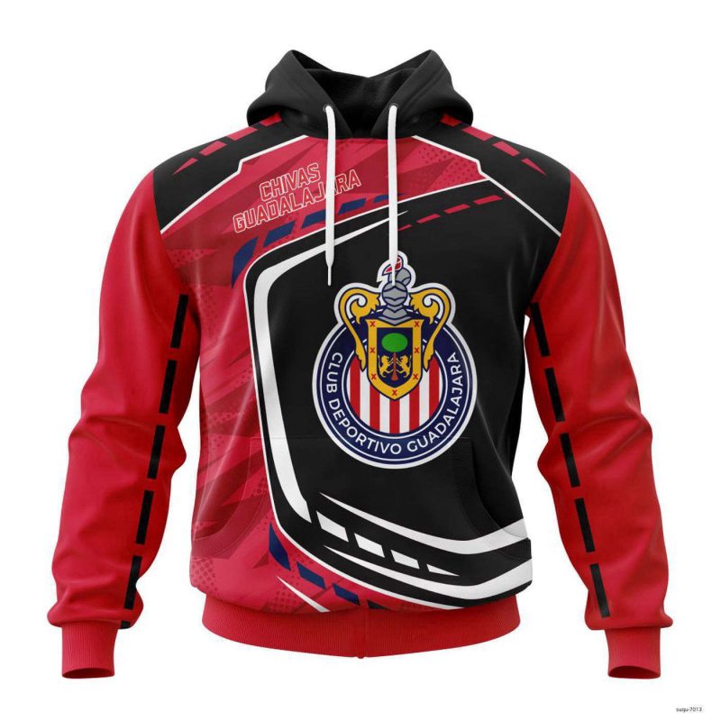 Liga MX Chivas Guadalajara Hoodie Pullover Mexican Soccer For