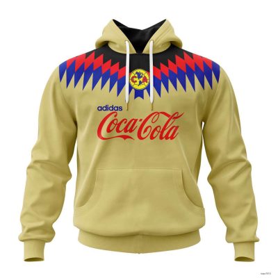 Liga MX Club America Hoodie Retro Style 1994-1996 Home Kits Pullover Hooded