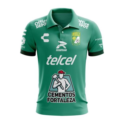 Liga MX Club Leon 2023 - 2024 Home Polo Shirt