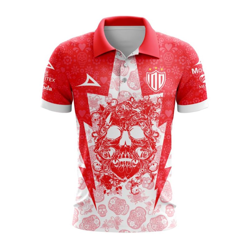 Liga MX Club Necaxa 2023-2024 Home Special Dia De Muertos Design Polo Shirt
