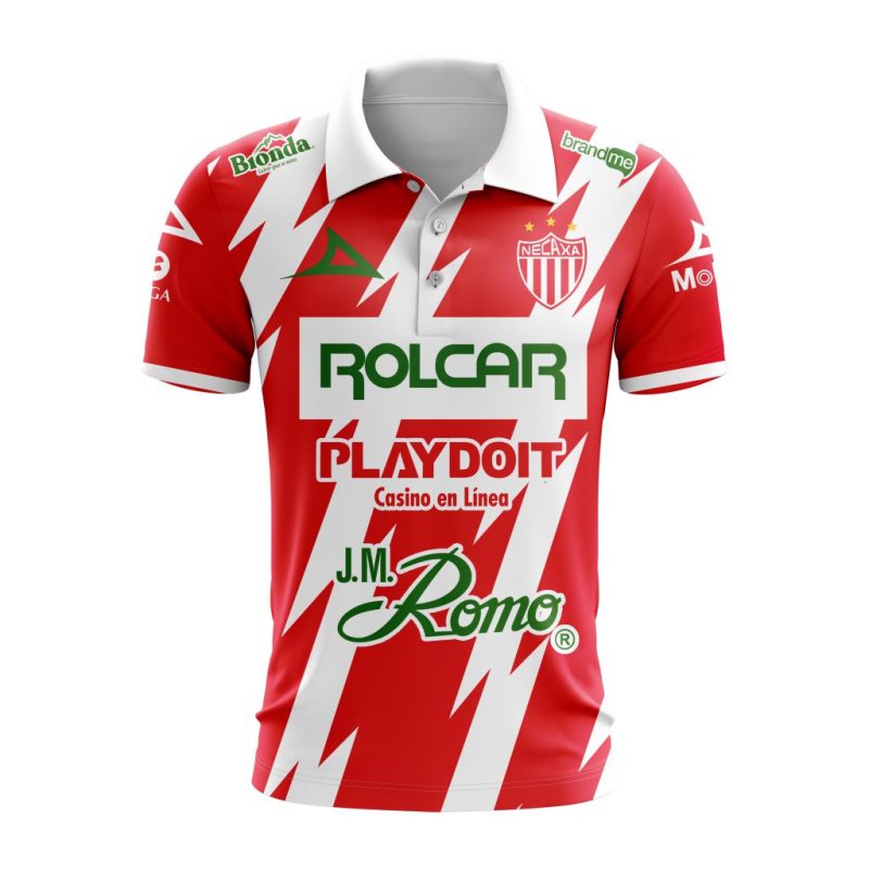 Liga MX Club Necaxa Personalized 2025 Home Polo Shirt