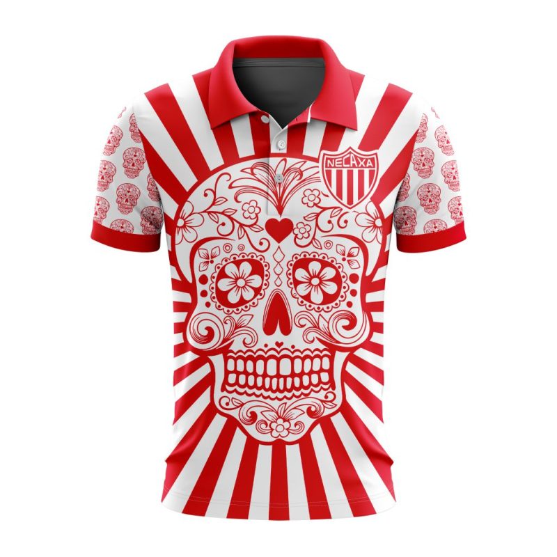 Liga MX Club Necaxa Special Dia De Muertos Design Polo Shirt