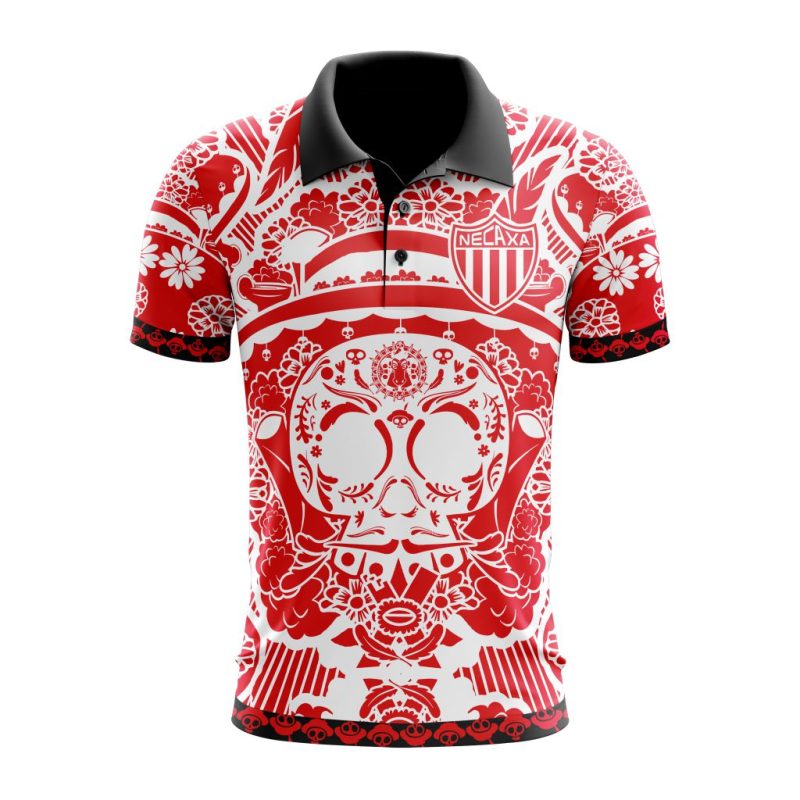 Liga MX Club Necaxa Special Dia De Muertos Design Polo Shirt