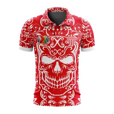 Liga MX Club Necaxa Special Dia De Muertos Design Polo Shirt
