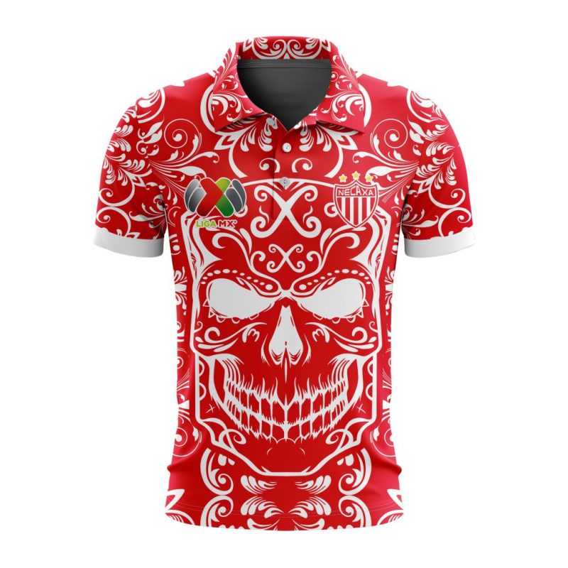 Liga MX Club Necaxa Special Dia De Muertos Design Polo Shirt