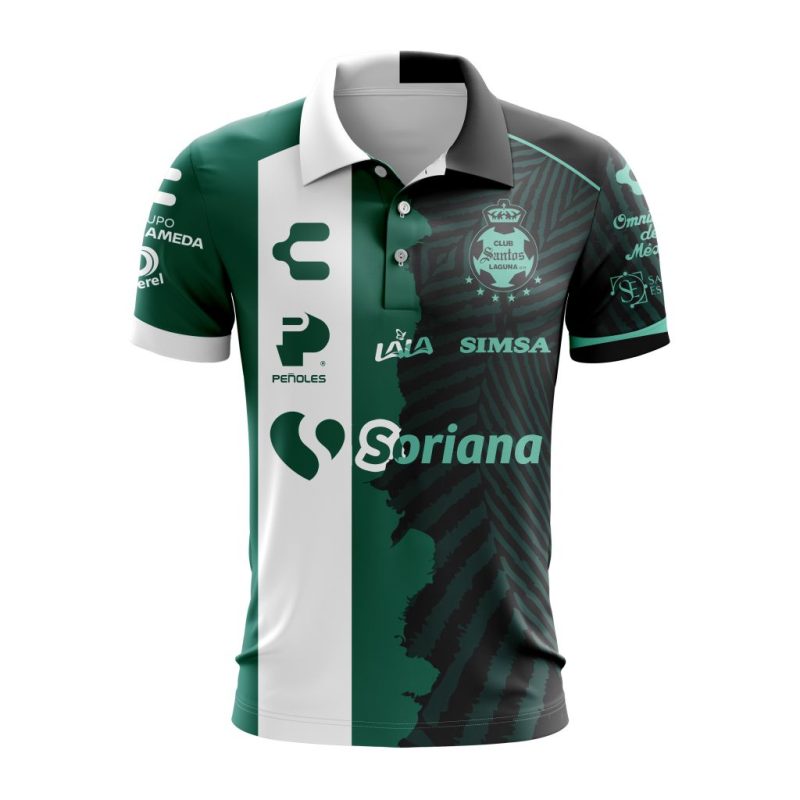 Liga MX Club Santos Laguna Personalized 2024-2025 Home Mix Away Design Polo Shirt