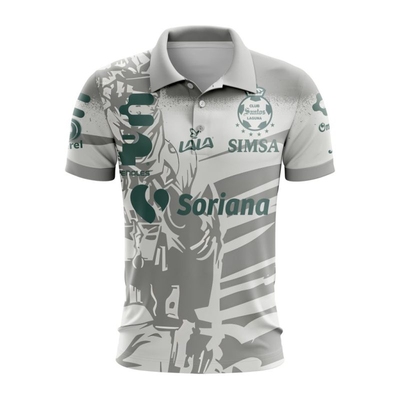 Liga MX Club Santos Laguna Personalized 2024 Call Of Duty Polo Shirt