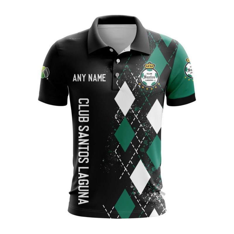 Liga MX Club Santos Laguna Personalized Name Polo Shirt