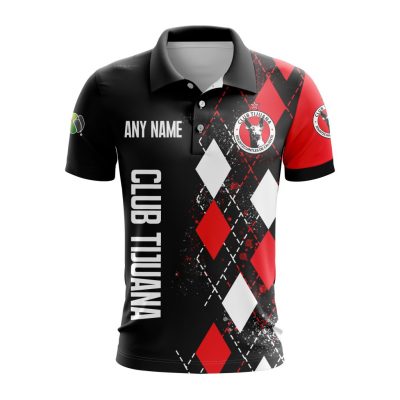 Liga MX Club Tijuana Personalized Name Polo Shirt