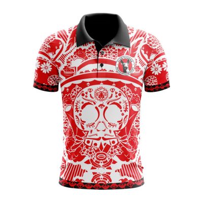 Liga MX Club Tijuana Special Dia De Muertos Design Polo Shirt