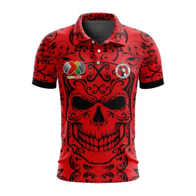 Liga MX Club Tijuana Special Dia De Muertos Design Polo Shirt