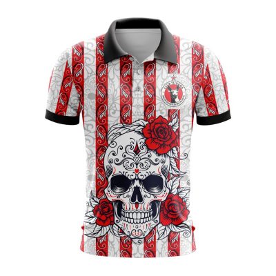 Liga MX Club Tijuana Special Dia De Muertos Design Polo Shirt