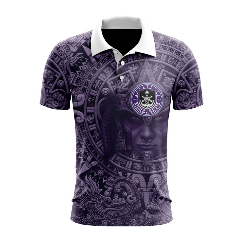Liga MX Mazatlan F.C Special Aztec Warrior Design Polo Shirt
