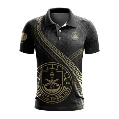 Liga MX Mazatlan F.C Special Black And Gold Design Polo Shirt