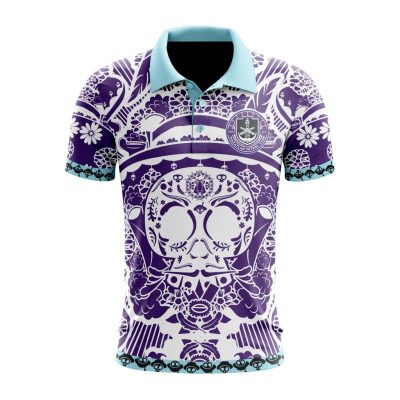 Liga MX Mazatlan F.C Special Dia De Muertos Design Polo Shirt