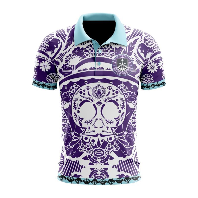 Liga MX Mazatlan F.C Special Dia De Muertos Design Polo Shirt
