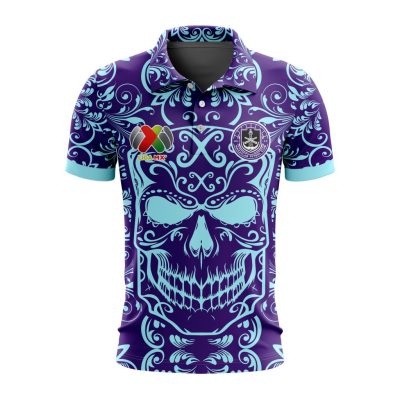 Liga MX Mazatlan F.C Special Dia De Muertos Design Polo Shirt