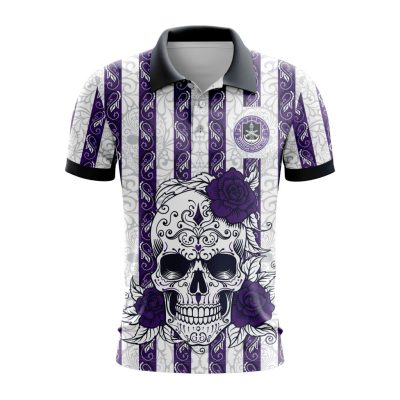Liga MX Mazatlan F.C Special Dia De Muertos Design Polo Shirt
