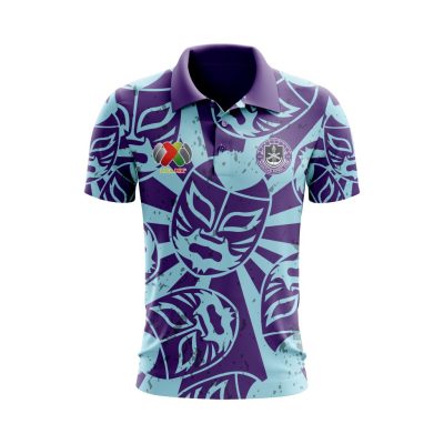 Liga MX Mazatlan F.C Special Lucha Libre Design Polo Shirt