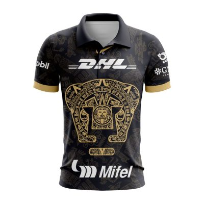 Liga MX Pumas UNAM 2023 - 2024 Away Aztec Polo Shirt