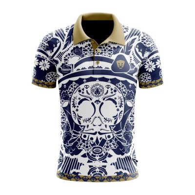 Liga MX Pumas UNAM Special Dia De Muertos Design Polo Shirt