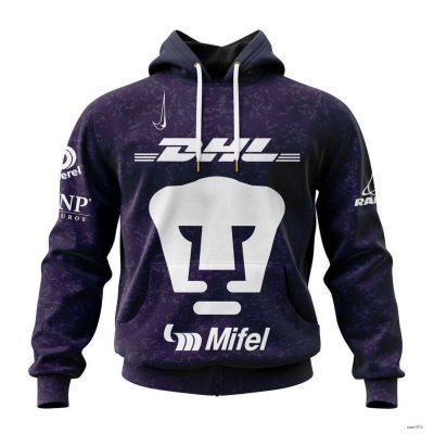 Liga MX Pumas Unam Hoodie Unisex Mexico Soccer Pullover 2024-2025 Season Gift