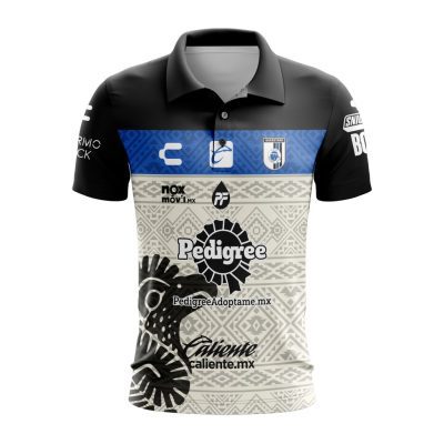 Liga MX Queretaro F.C 2023-2024 Home Aztec Design Polo Shirt