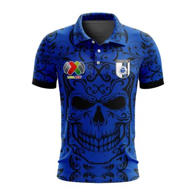 Liga MX Queretaro F.C Special Dia De Muertos Design Polo Shirt