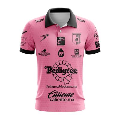 Liga MX Queretaro F.C Special Home In Pink Kits Design Polo Shirt