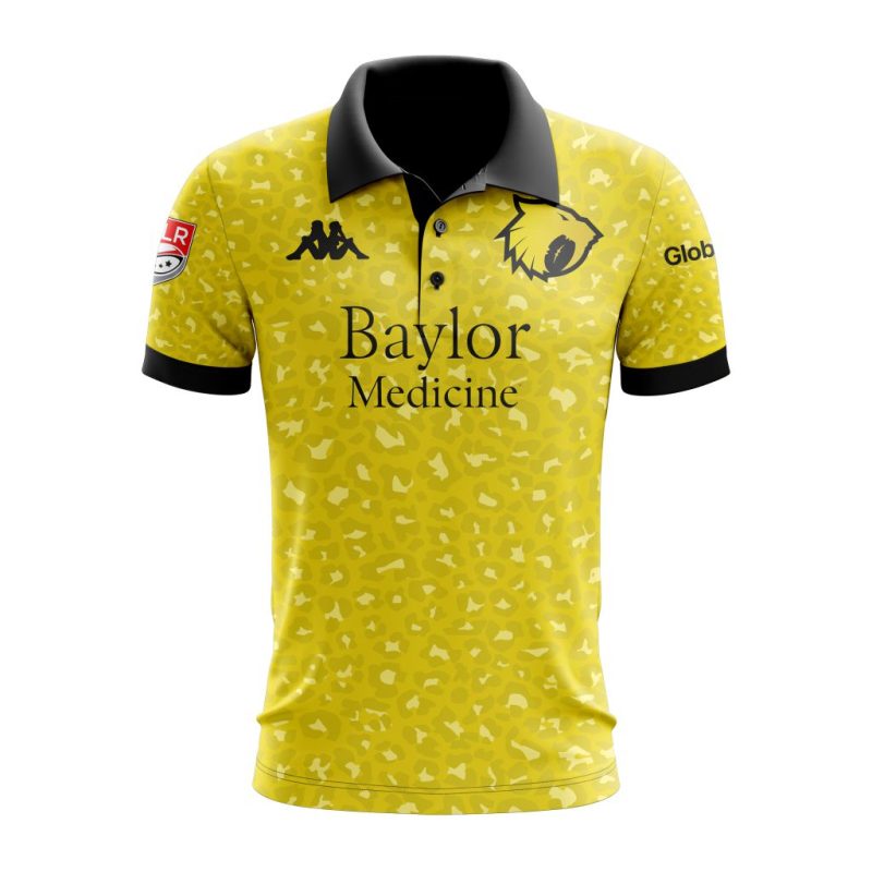 MLR Houston SaberCats Personalized 2024 Away Polo Shirt