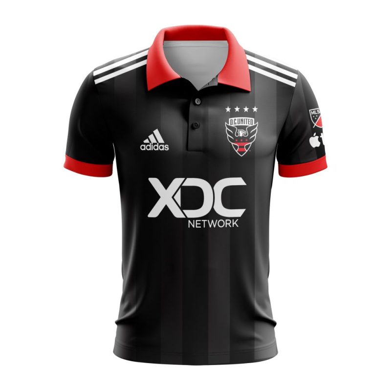 MLS D.C. United 2023 Home Red & Black Custom Polo Shirt