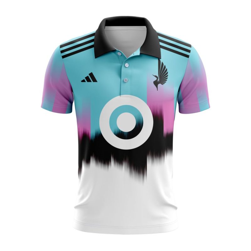 MLS Minnesota United FC 2023 Away The Northern Lights Custom Polo Shirt