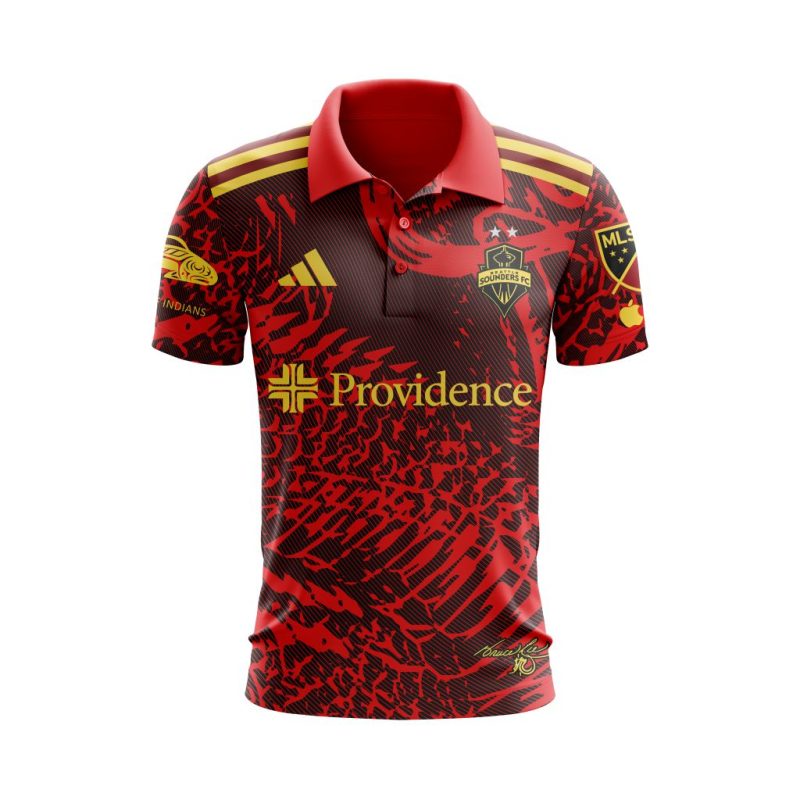 MLS Seattle Sounders FC 2023 Away The Bruce Lee Custom Polo Shirt