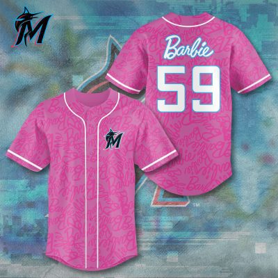 Miami Marlins x Barbie Night Game Baseball Jersey BJG1306