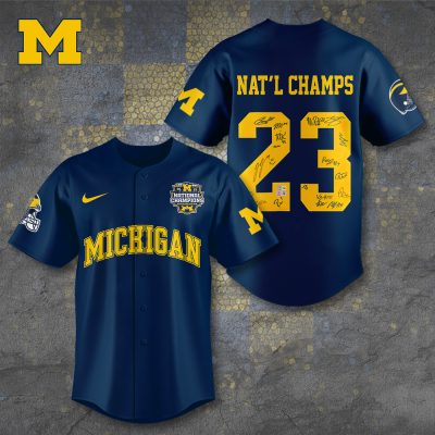 Michigan Wolverines Football Baseball Jersey BJG1230