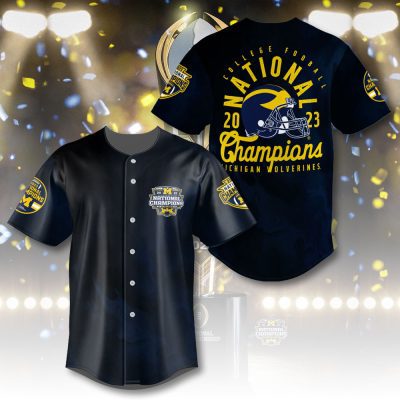 Michigan Wolverines Football Baseball Jersey BJG1502
