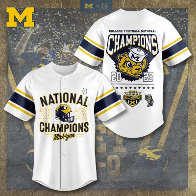 Michigan Wolverines Football Baseball Jersey BJG1522