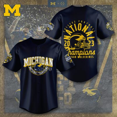 Michigan Wolverines Football Baseball Jersey BJG1523