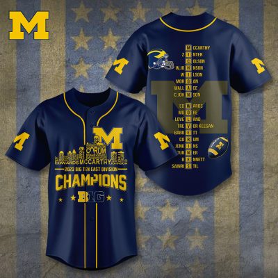 Michigan Wolverines Football Baseball Jersey BJG1530