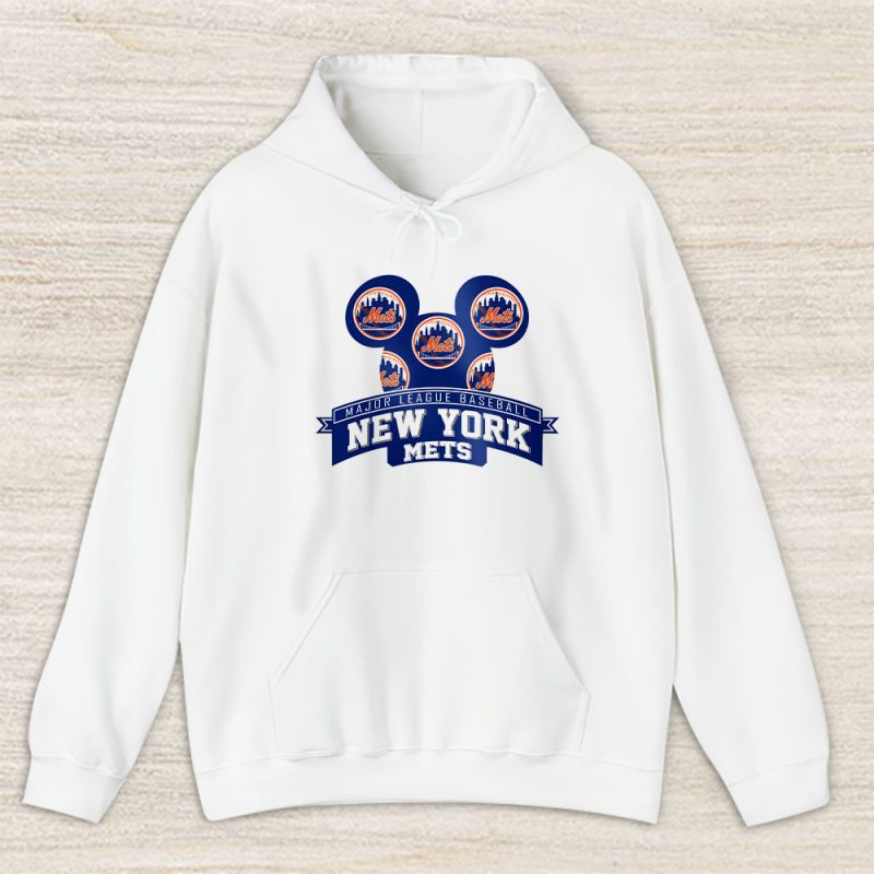 Mickey Mouse X New York Mets Team X MLB X Baseball Fans Unisex Hoodie TAH1306