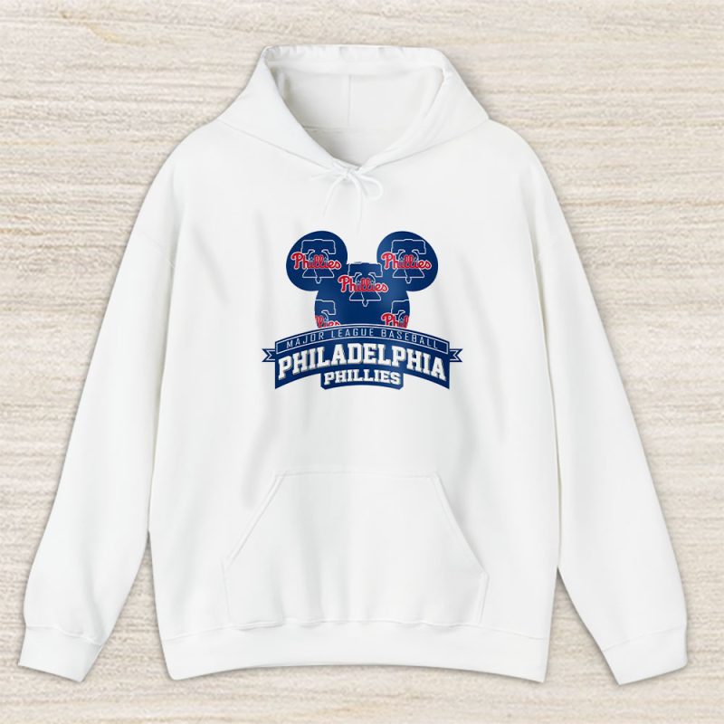 Mickey Mouse X Philadelphia Phillies Team X MLB X Baseball Fans Unisex Hoodie TAH1308