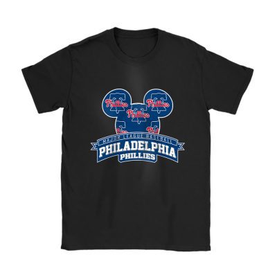 Mickey Mouse X Philadelphia Phillies Team X MLB X Baseball Fans Unisex T-Shirt TAT1308