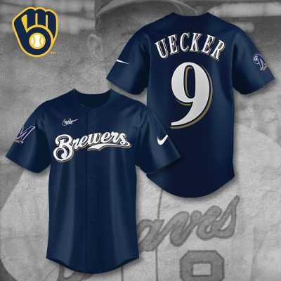 Milwaukee Brewers x Bob Uecker Baseball Jersey BJG1119
