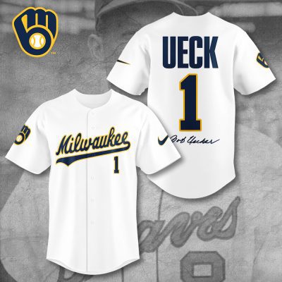 Milwaukee Brewers x Bob Uecker Baseball Jersey BJG1121