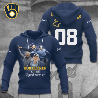 Milwaukee Brewers x Bob Uecker Performance Unisex Hoodie UHG1735