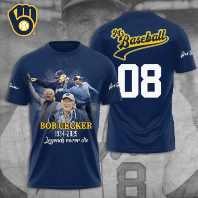 Milwaukee Brewers x Bob Uecker Performance Unisex T-Shirt TSG1985